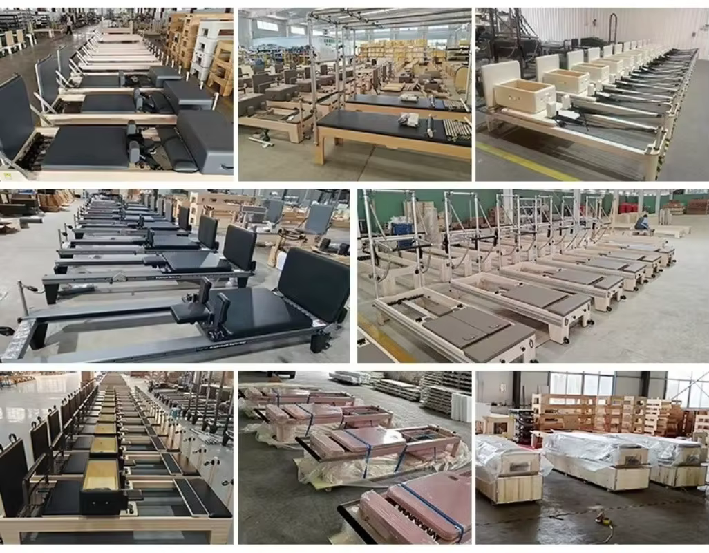 Prix d'usine, Reformer Pilates en bois de haute qualité pour la maison et le studio de fitness