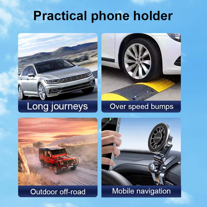 Support de voiture réglable multi-angle pour téléphone, Clip de tableau de bord Cool, Rotation universelle, support de Navigation Mobile, accessoires de voiture