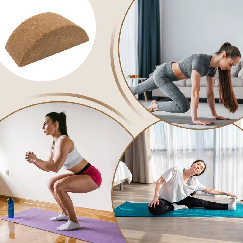 Briques d'exercice de yoga en liège naturel