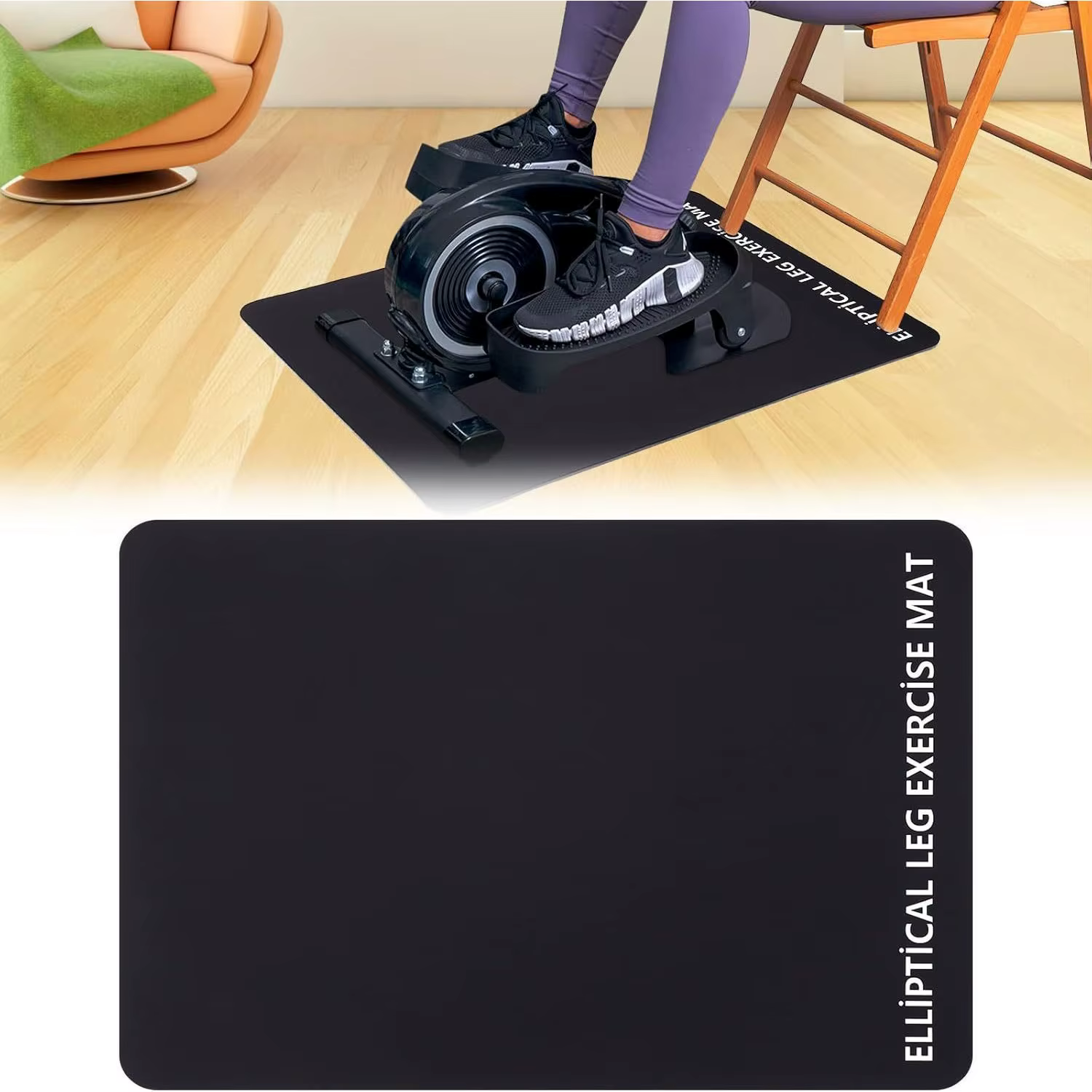 Tapis d'exercice multi-usages antidérapant et insonorisant pour la protection des équipements de sport à domicile