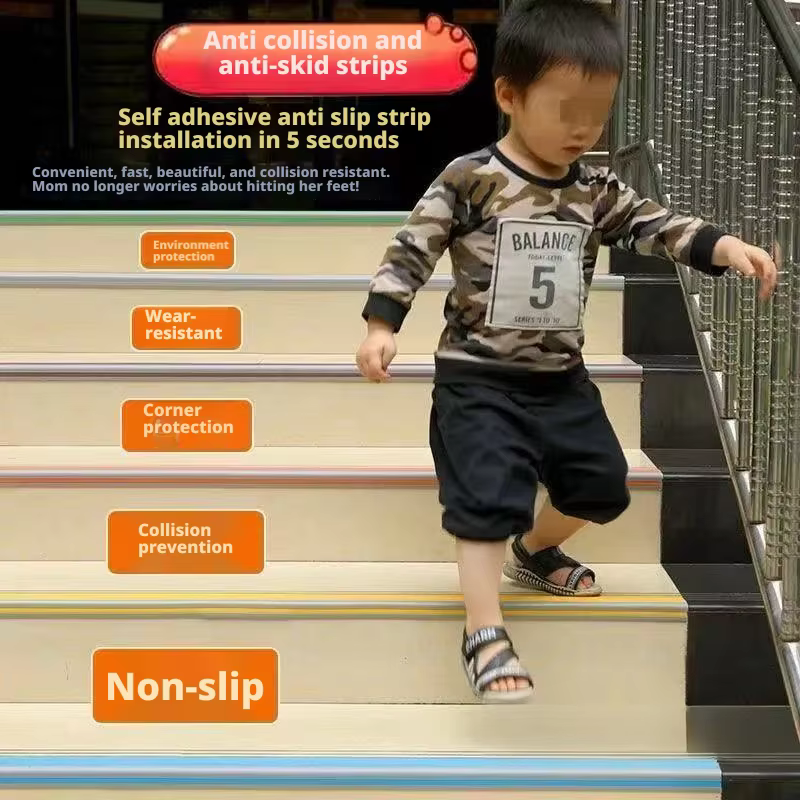 Tapis tapis tapis auto-adhésif anti-dérapant bande d'escalier PVC antidérapant marches d'escalier bande étape protecteur tapis escaliers