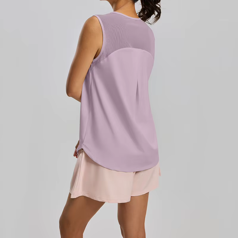 T-shirt de sport sans manches pour femme