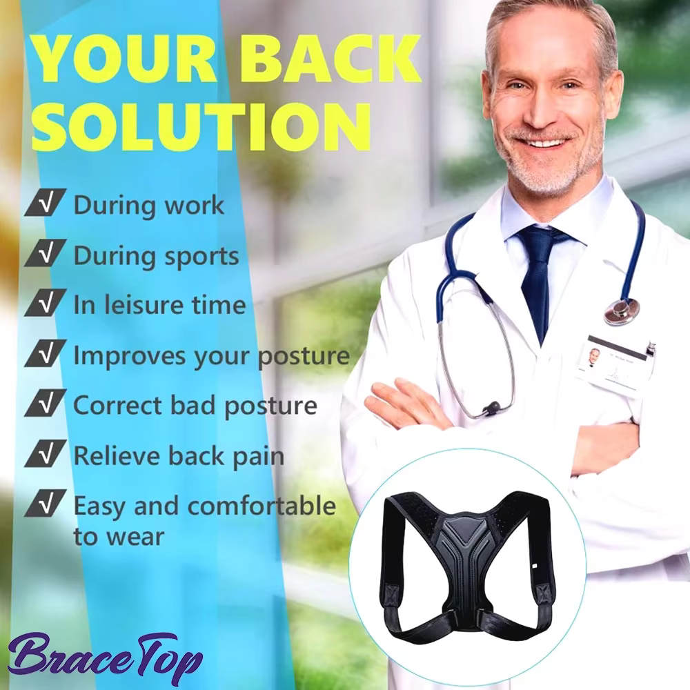 Ceinture correctrice de Posture réglable pour le dos et les épaules