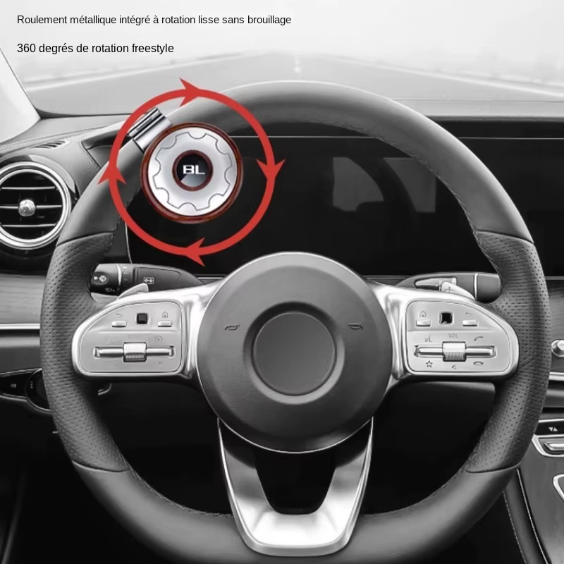 Booster de volant de voiture, boule tournante, bouton rotatif, roulement, poignée d'alimentation rotative, accessoires automatiques universels, kit d'économie de main-d 'œuvre