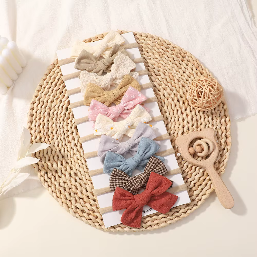 1 pièces bébé fille bandeau infantile cheveux accessoires nœud papillon point bande nouveau-né chapeaux diadème bandeau cadeau tout-petits ruban