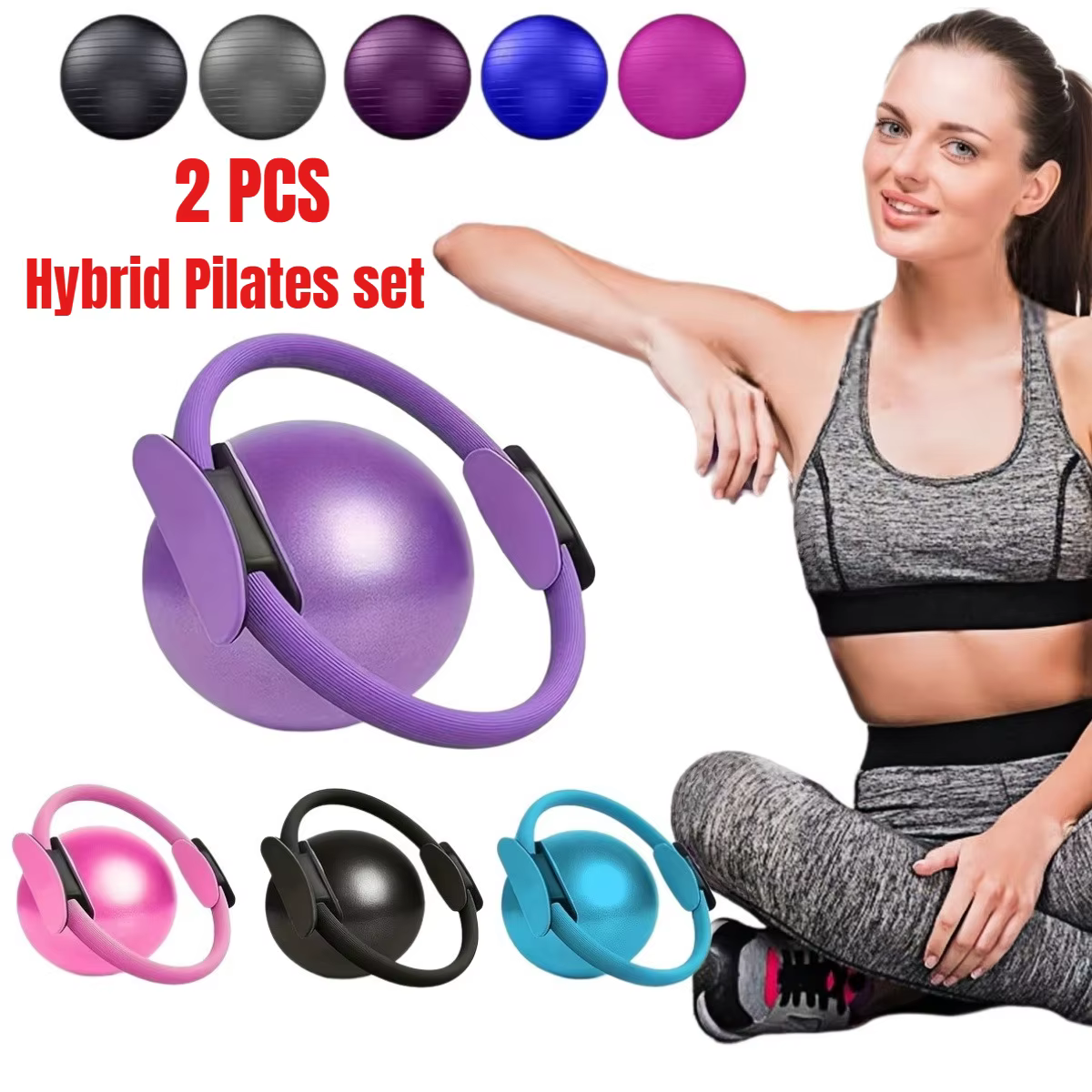 Ensemble de yoga mixte 2 pièces