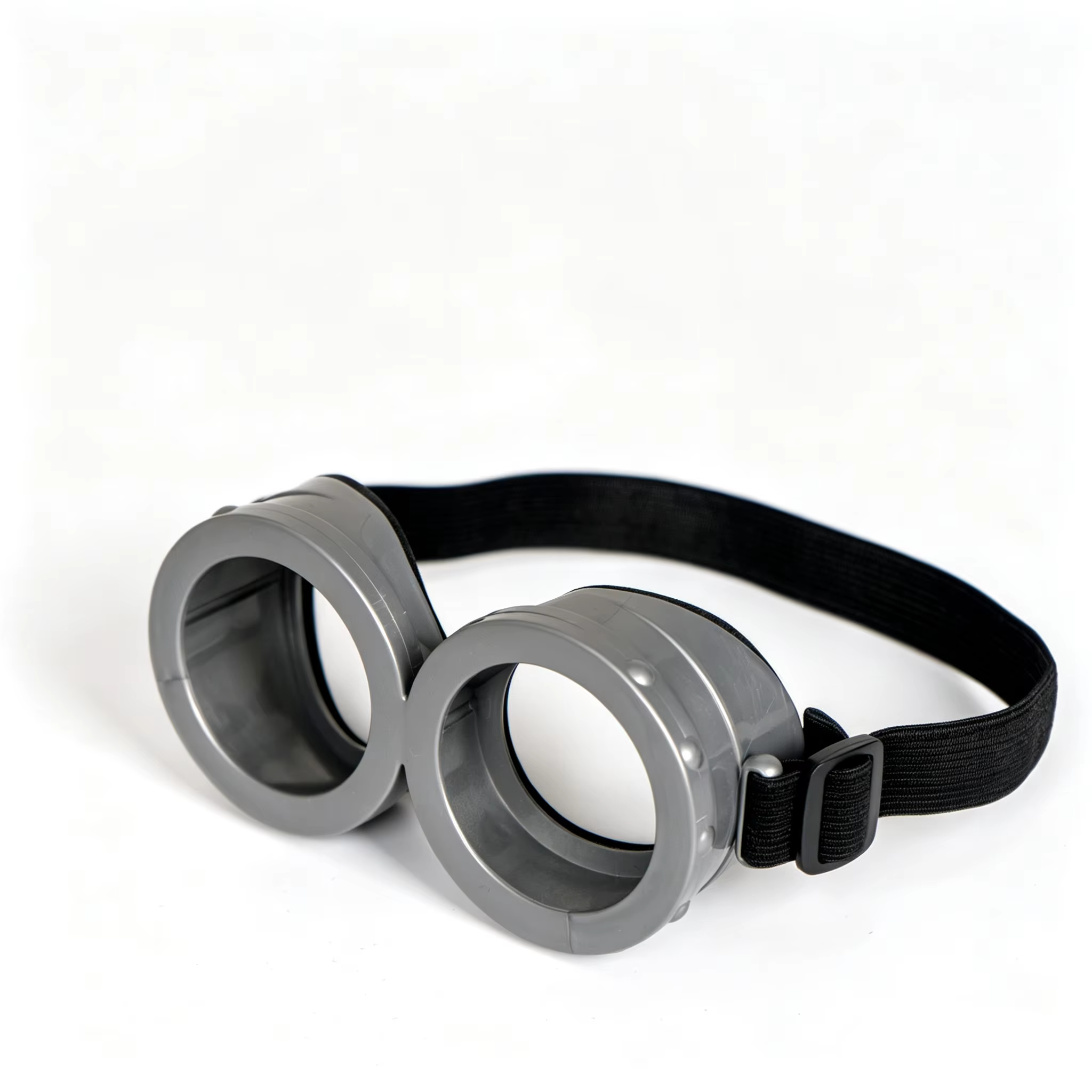 Kit d'accessoires de cosplay d'Halloween pour adultes : bonnet tricoté jaune, lunettes à monture ronde, bretelles bleues, gants noirs, boutons décoratifs pour fête