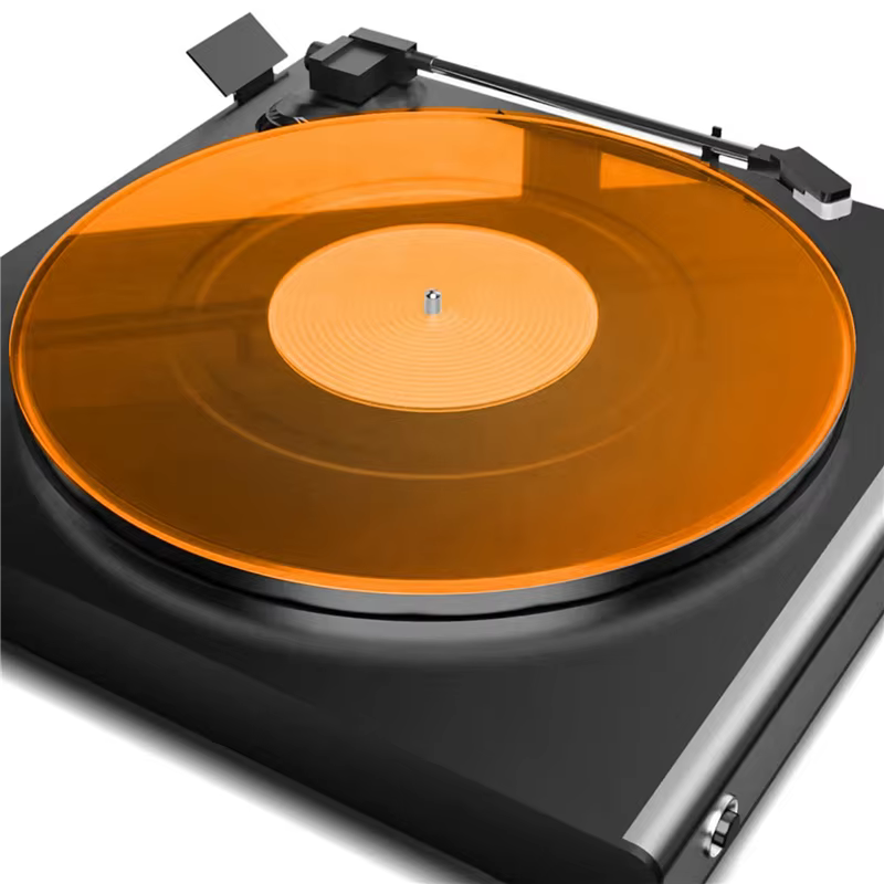 Tapis de platine en acrylique pour disque vinyle, 300Mm X 3Mm, pour phonographe, plateau tournant, antistatique, pratique, lecte