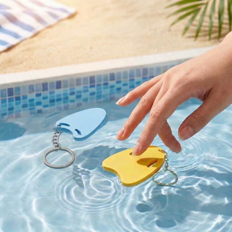 Porte-clés de natation style sportif, pendentif planche de natation, breloque de sac style sportif, mini porte-clés flottant pour l'été