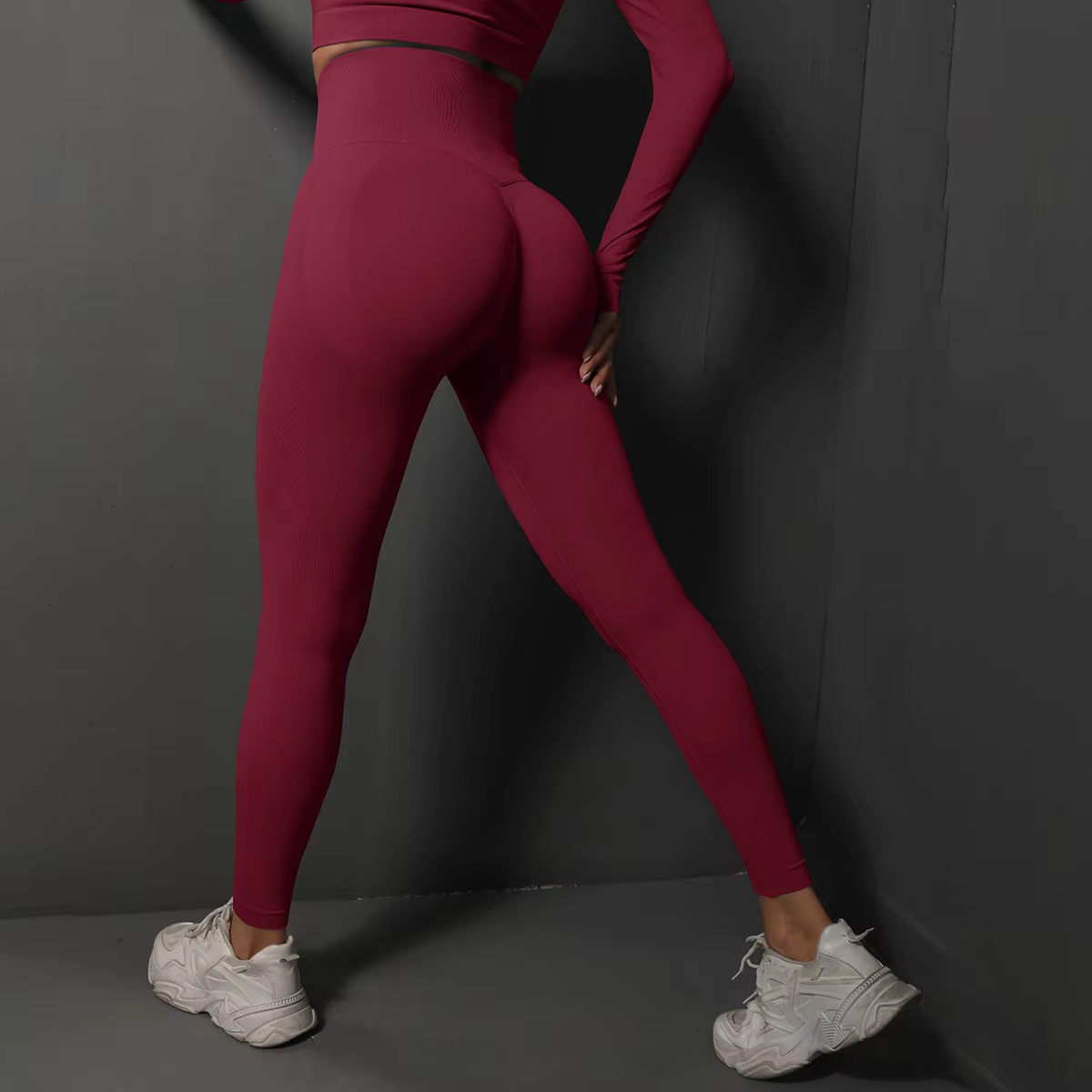 Leggings de gymnastique sans couture femmes pantalons de Yoga Sexy taille haute butin levage