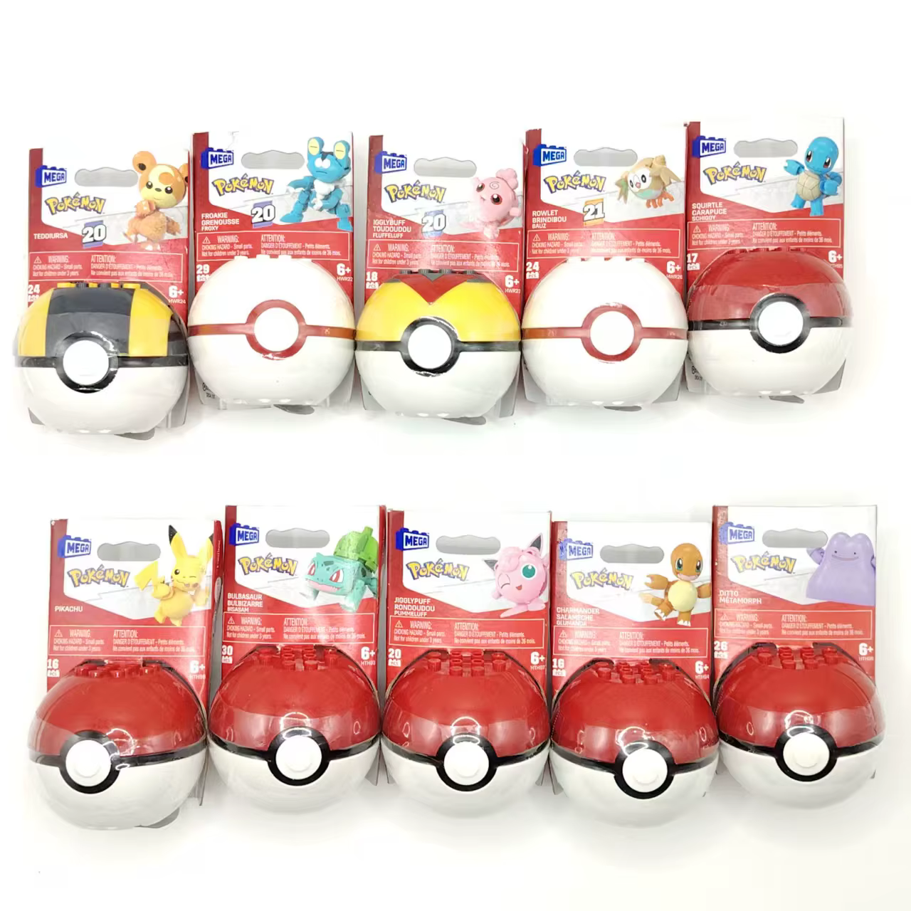 1 pièce de figurine Pokémon à assembler, jouet Pikachu Vulpix, poupée Minun Eevee, Pokeball Ditto, cadeaux pour enfants