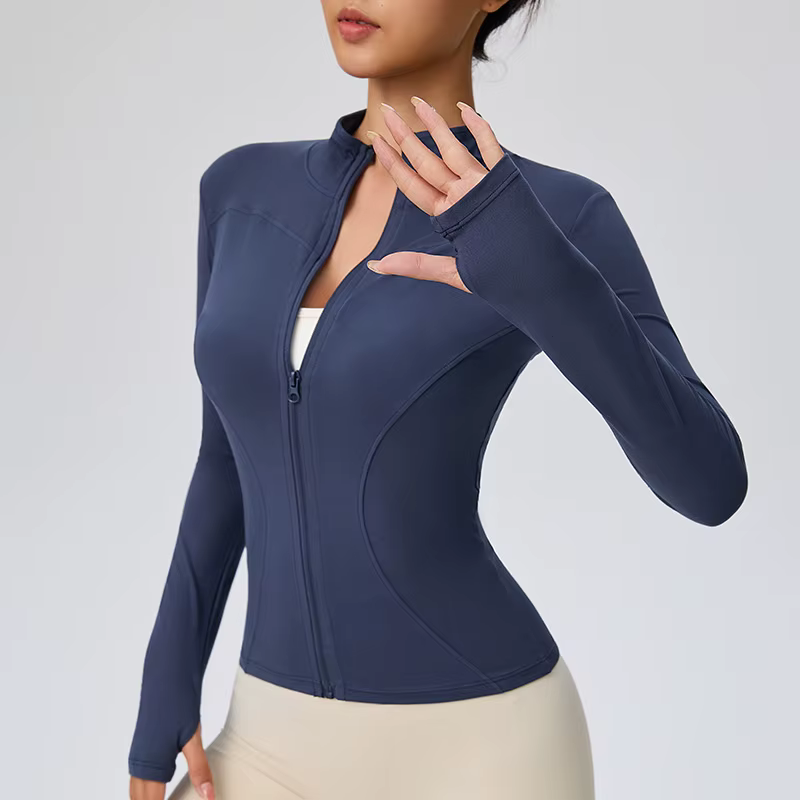 Veste de sport Pilates d'automne 2025 à séchage rapide pour femme – Idéal pour les entraînements de gymnastique et la course en plein air