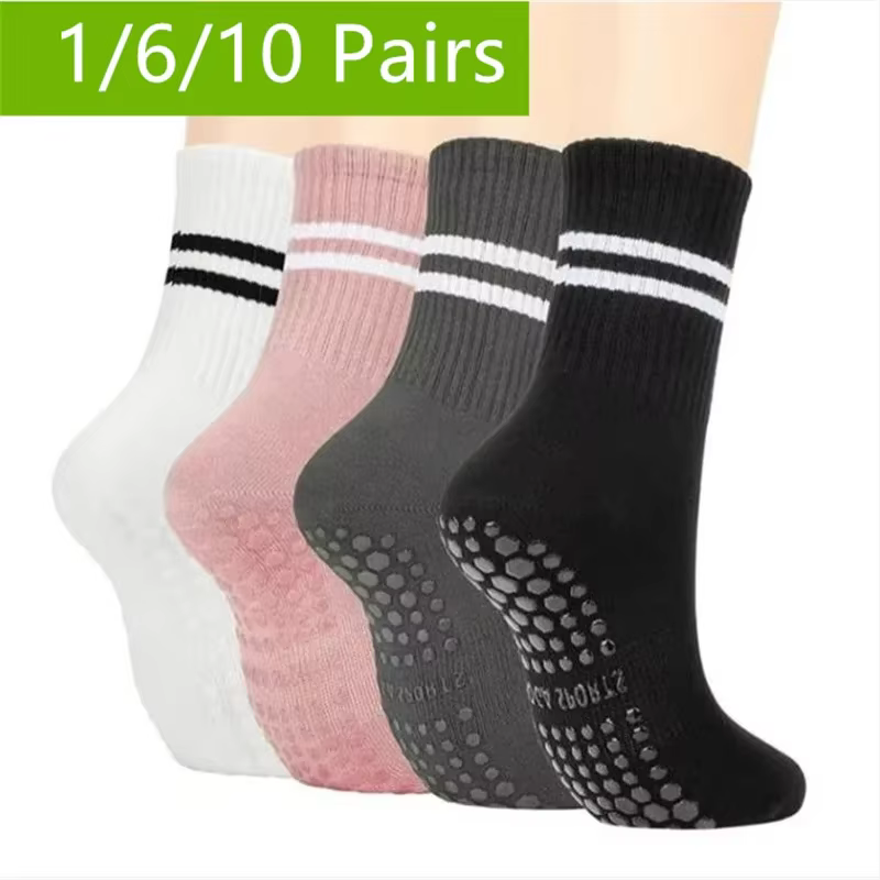 Chaussettes Pilates avec poignées pour femmes