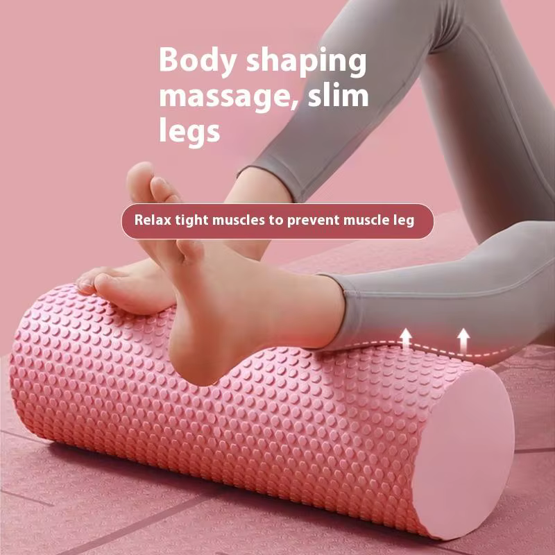 Rouleau de yoga rond en mousse EVA pour exercices de Pilates