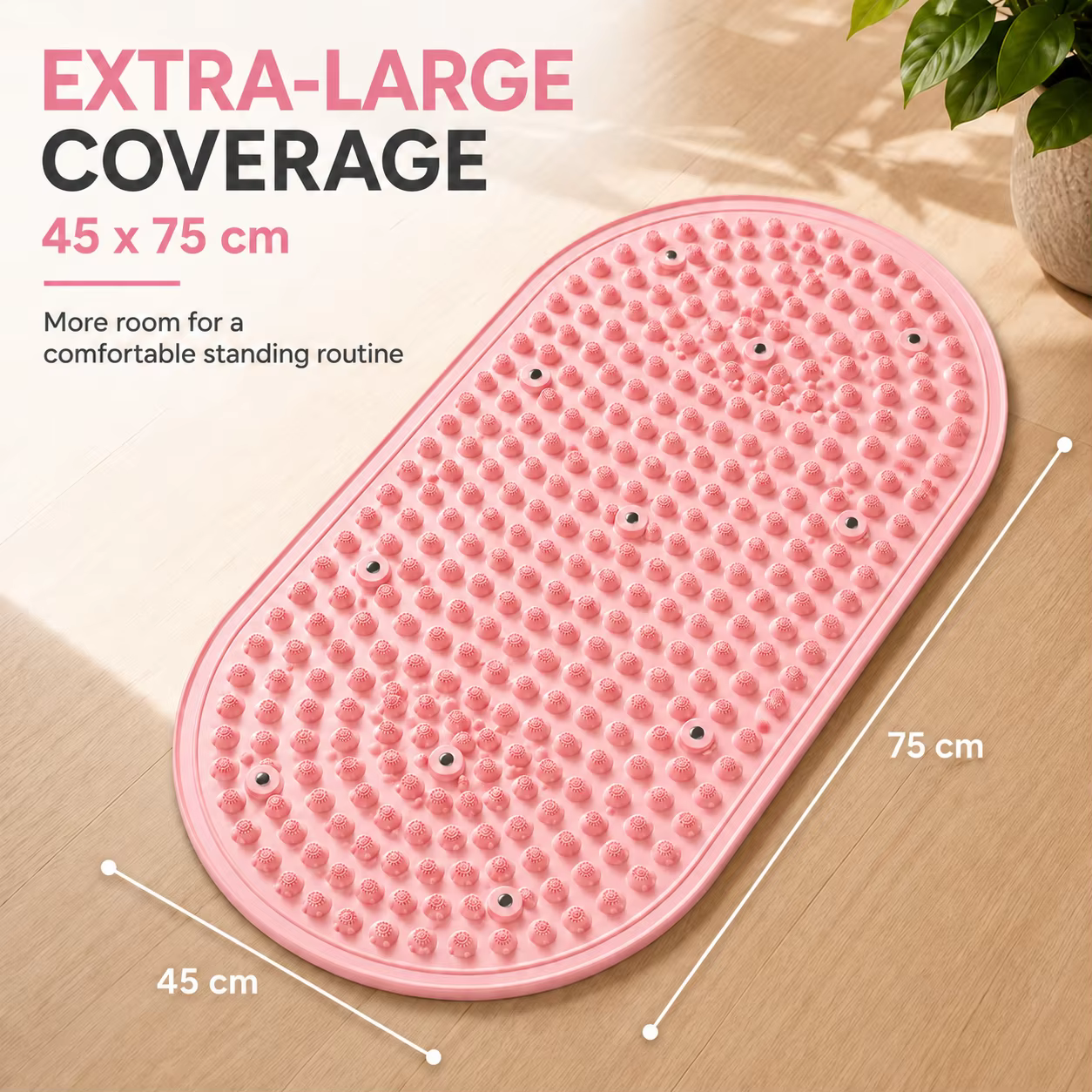 Tapis de massage des pieds en silicone 45x75cm