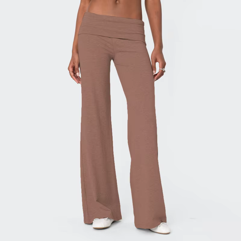 Pantalon de survêtement décontracté à jambes larges pour femmes, pantalon de yoga évasé, vêtements de rentrée scolaire, tenues pour adolescentes