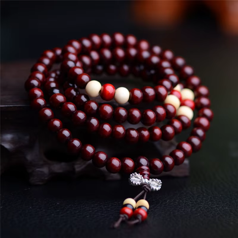 Bracelets de prière Mala bouddhistes pour hommes et femmes