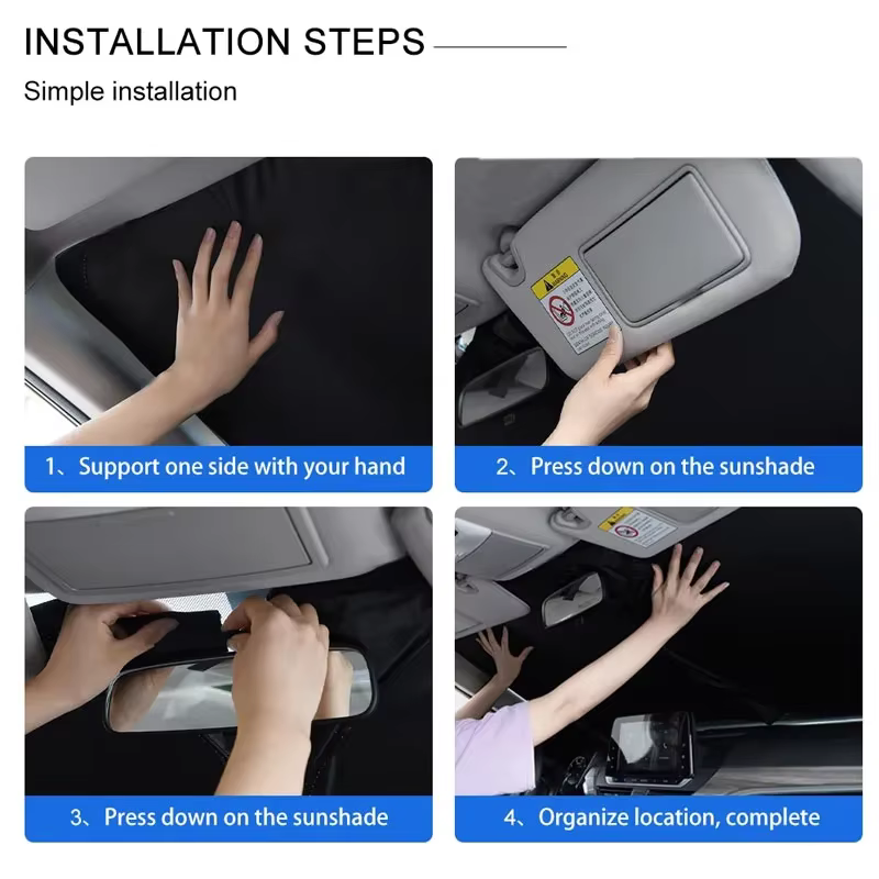 Pare-soleil de pare-brise avant de voiture, accessoires de Protection solaire pour Nissan Qashqai j11 j10 Juke X Trail t32 Tiida Leaf Versa