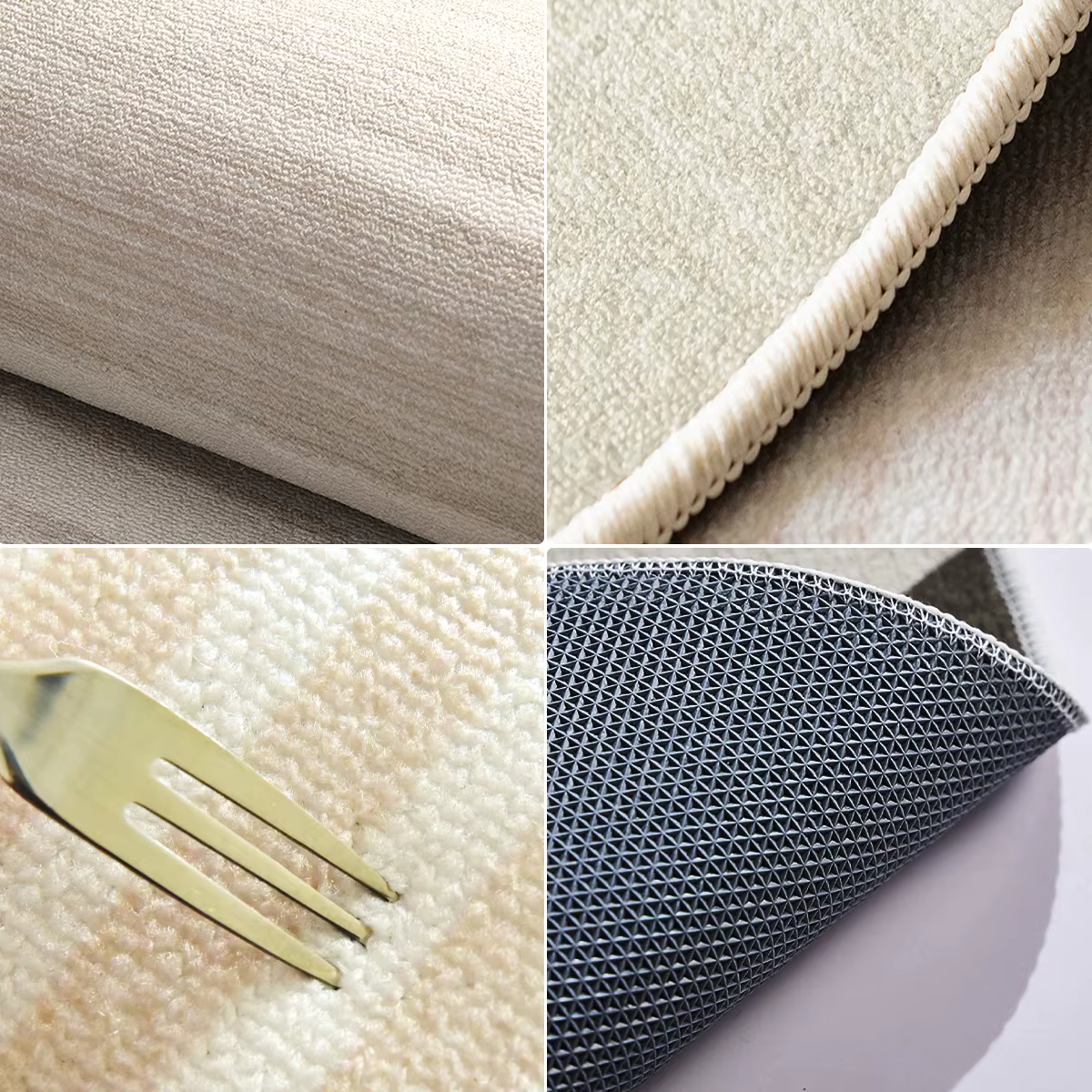 Tapis d'étude pour chambre à coucher, chaise d'ordinateur, tapis de sol antidérapant, Table basse, bureau, fond en TPR, grand tapis d'angle arrondis