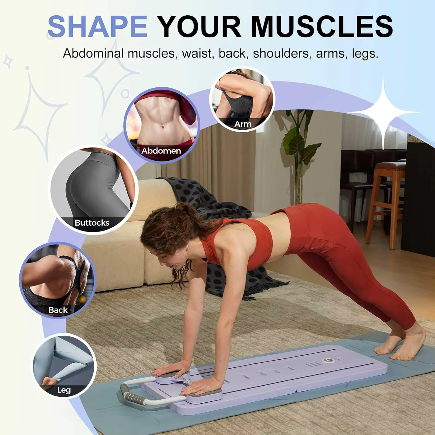 Planche de Pilates multifonctionnelle