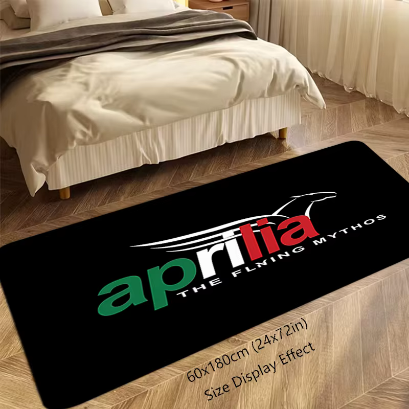 Tapis de sol antidérapant pour motos, Aprilias, pour couloir de course, cuisine, absorbant l'eau, tapis de chevet, décorations pour la maison