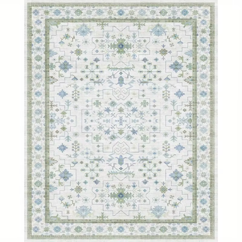 Tapis luxueux imprimé Vintage rose, élégant, antidérapant, pour salon, chambre à coucher, tapis de sol classique, décoration de maison, Festivals de pâques