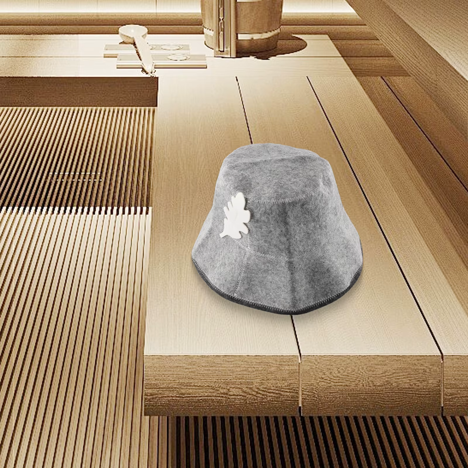 Chapeau de maison de bain, chapeau de Sauna en feutre, visite d'entrepôt, sangle réglable, expérience de Sauna authentique, excellente isolation