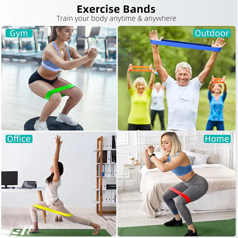 Différentes bandes de résistance bande de Yoga Fitness exercice formation hanche