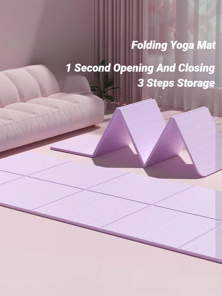 Tapis de Yoga pliable, silencieux