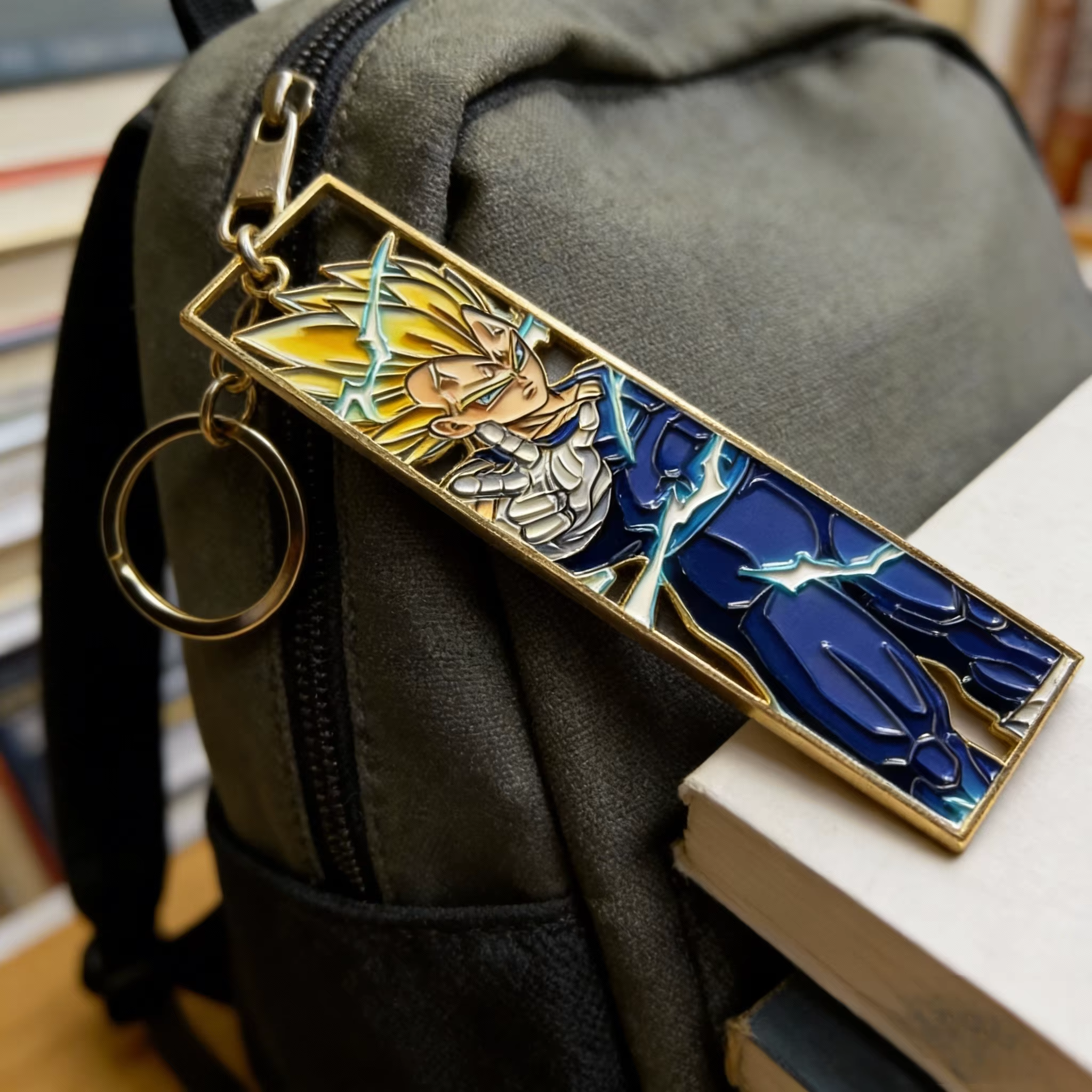 Anime métal évider porte-clés signet mignon Jet Manga mode sac porte-clés bijoux accessoire porte-clés cadeau Anime