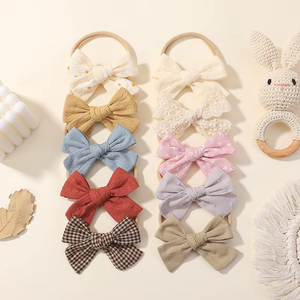 1 pièces bébé fille bandeau infantile cheveux accessoires nœud papillon point bande nouveau-né chapeaux diadème bandeau cadeau tout-petits ruban