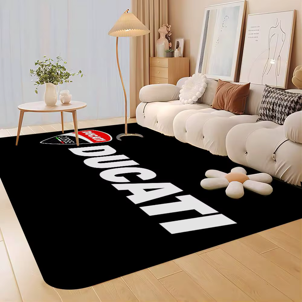 Tapis de sol rectangulaire antidérapant pour moto D-Ducaties, tapis de bienvenue pour porte d'entrée, intérieur et extérieur, doux pour la maison