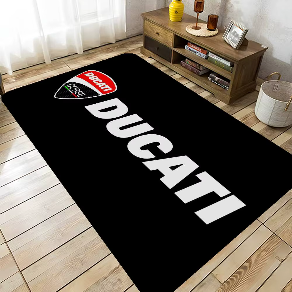 Tapis de sol rectangulaire antidérapant pour moto D-Ducaties, tapis de bienvenue pour porte d'entrée, intérieur et extérieur, doux pour la maison