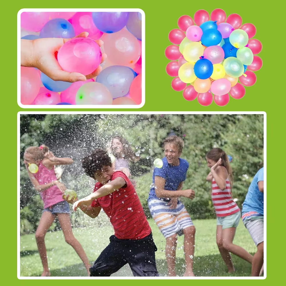 111 pièces de balles d'eau amusantes à remplissage rapide pour jeux d'été en piscine, de plage et d'extérieur, pour l'interaction