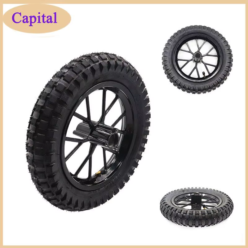 Roues de 12 pouces, roues avant 12 1/2X2.75 adaptées aux vélos électriques, accessoires de roues 12 1/2X2 1/4