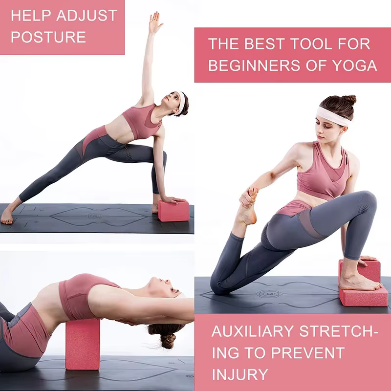 1PC Blocs de Yoga Cubes Briques Pilates Tapis de Renforcement Fournitures de Sport