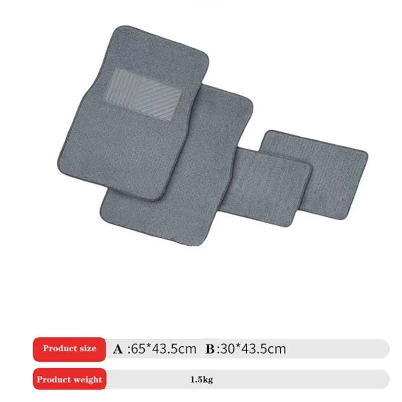 Tapis de sol de voiture tapis universel 4 pièces ensemble complet tapis de sol de voiture pour coussinets de pied Auto couverture de tapis Automobile style de voiture universel