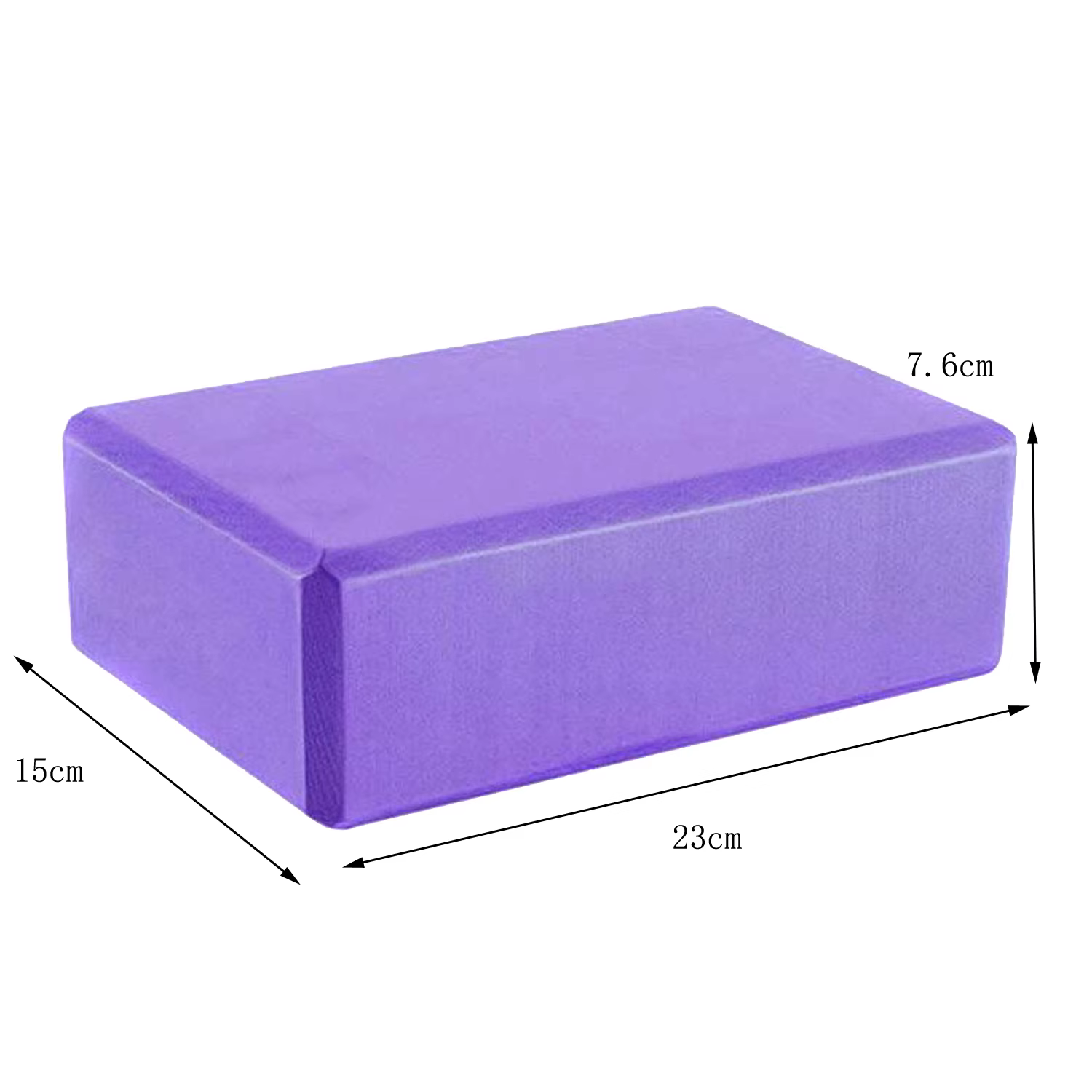 Blocs de yoga haute densité - Briques en mousse EVA Firm - Bloc de gymnastique pour douleurs musculaires et stress Violet