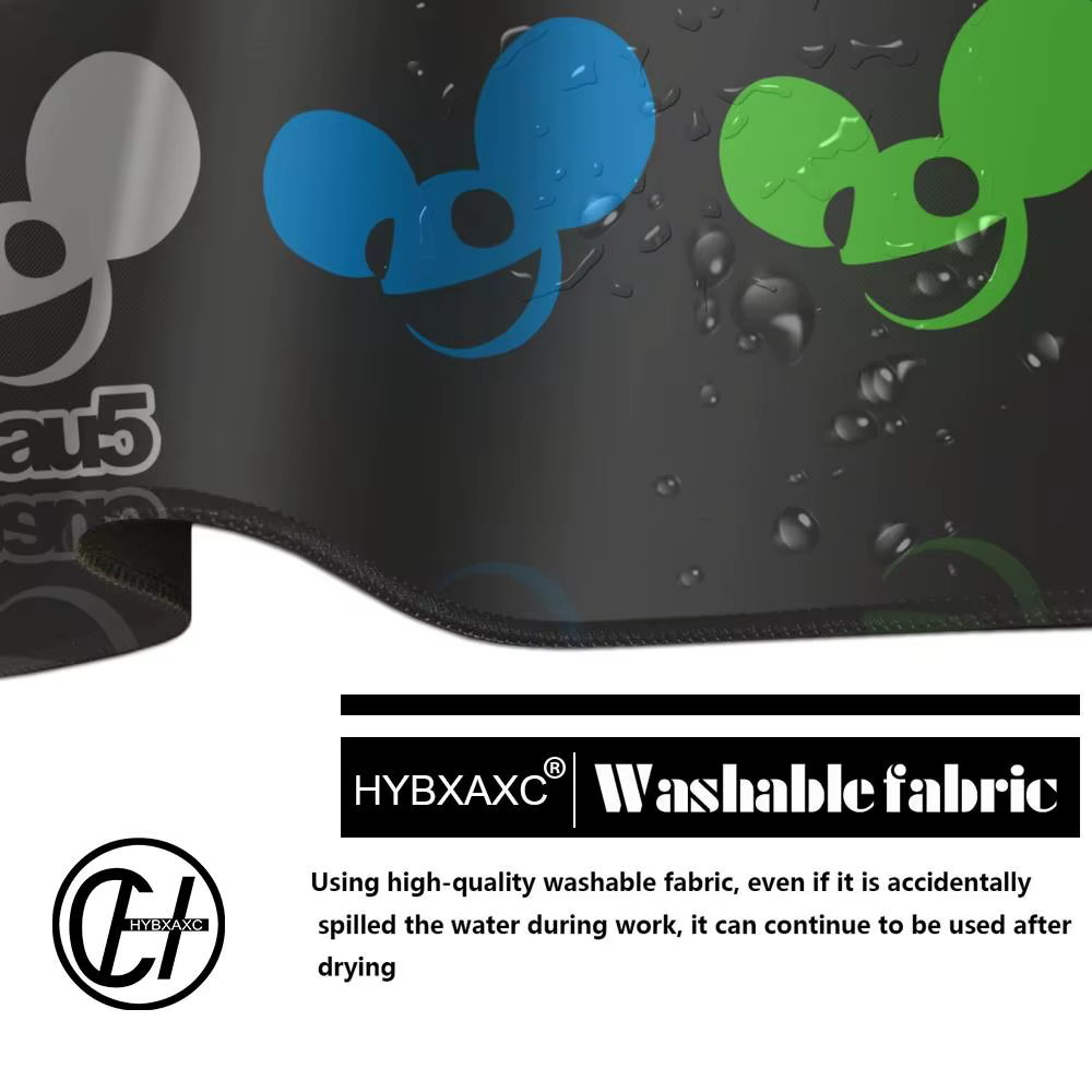 Tapis de souris XXL 900x400mm pour PC Gaming, Anime Cool Deadmau5, Grand Tapis Gamer, Tapis de Clavier, Tapis de Bureau pour Ordinateur Portable