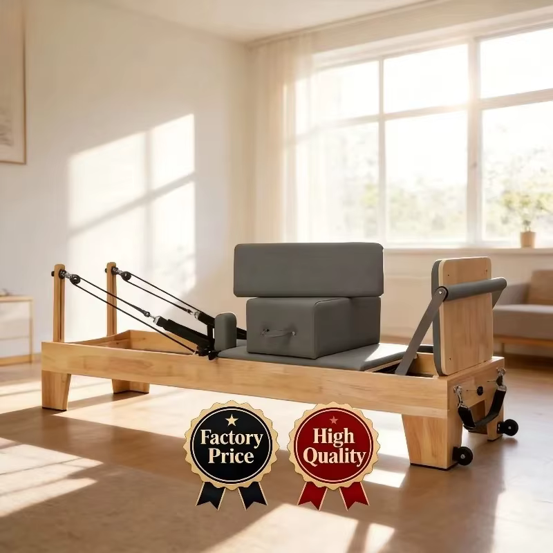 Prix d'usine, Reformer Pilates en bois de haute qualité pour la maison et le studio de fitness