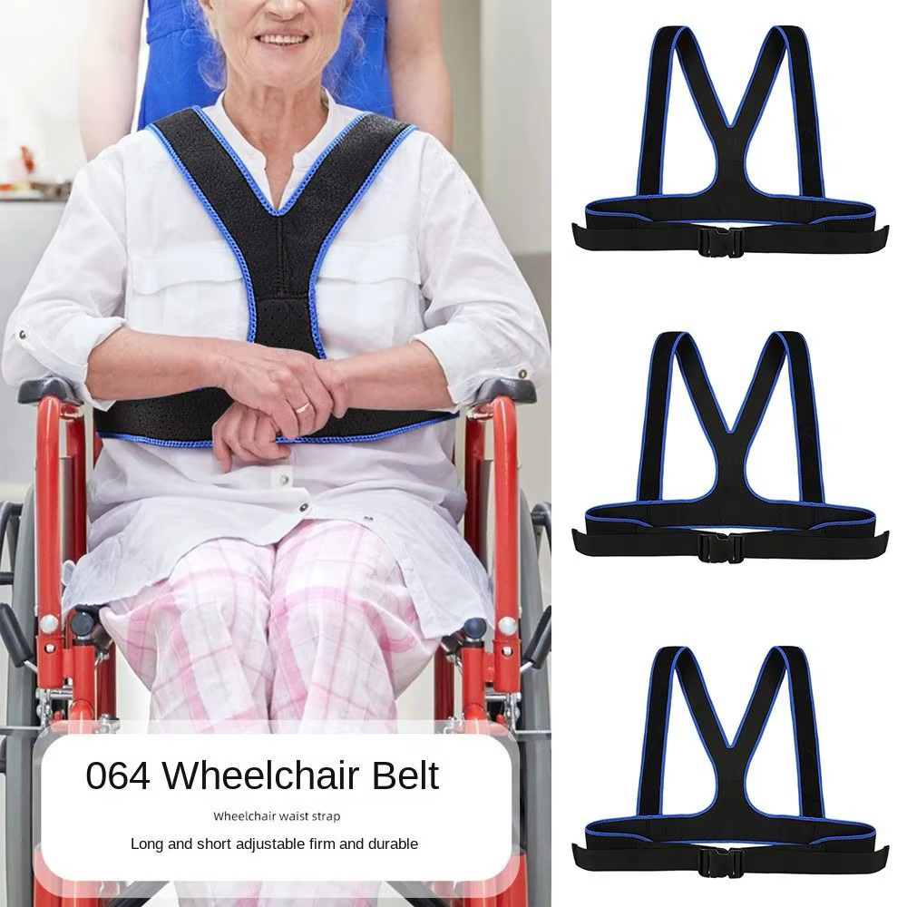 Sangle de taille réglable pour fauteuil roulant, confortable et respirante, ceinture de sécurité pour prévention des chutes, fixation unisexe