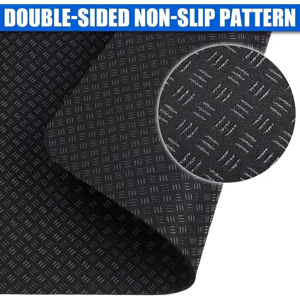 2 tapis de protection pliables double face antidérapants pour vélo d'appartement et équipement de fitness