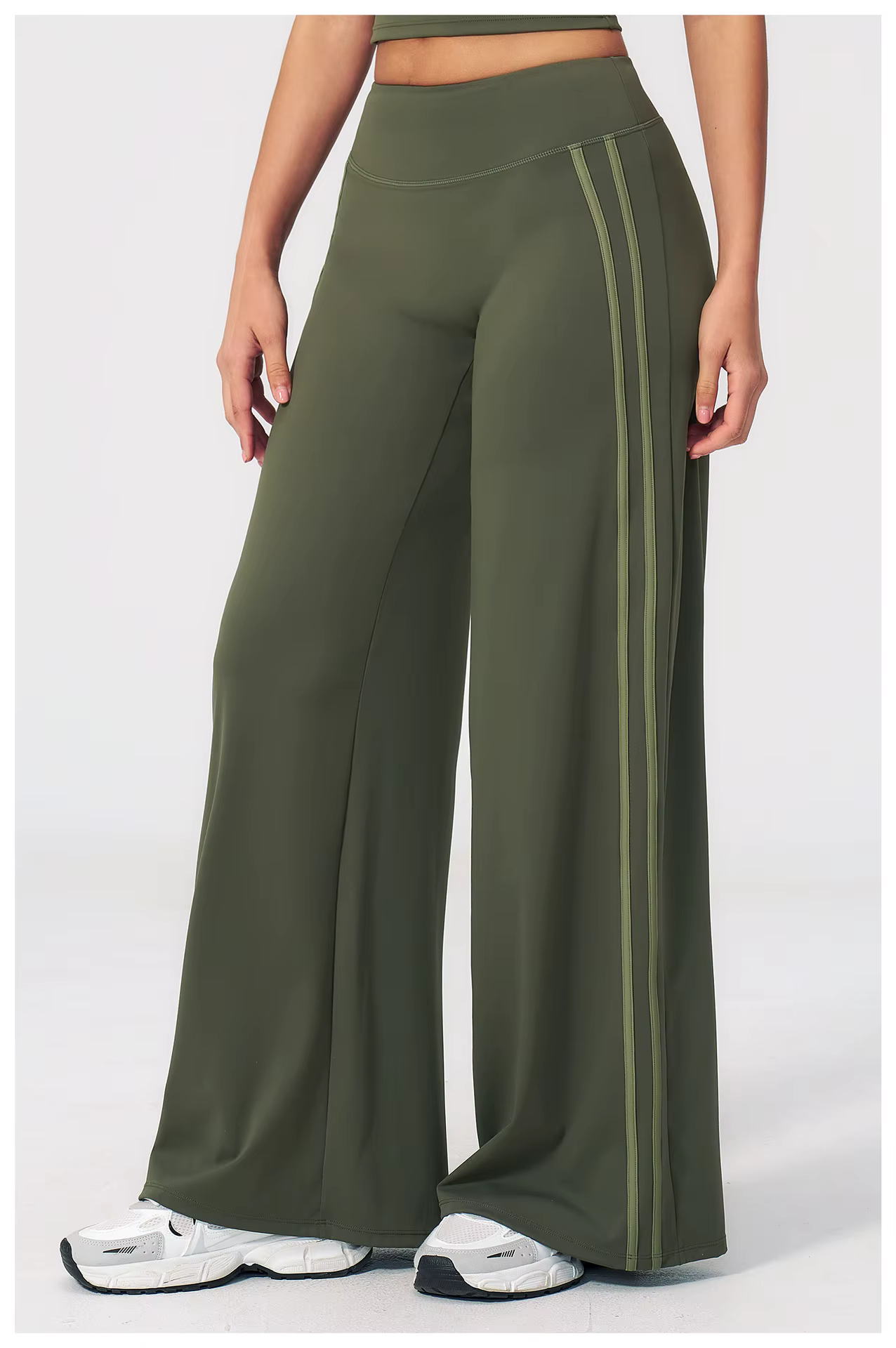Pantalon de yoga taille mi-haute pour femme