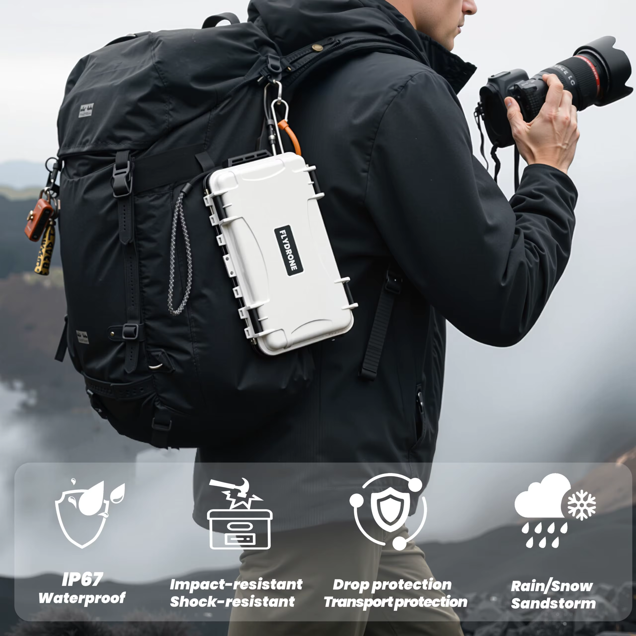 Étui Osmo Pocket 3, étui de transport étanche pour Xtra Muse/DJI Osmo Pocket 3 Creator Combo Accessoires avec DJI Mic