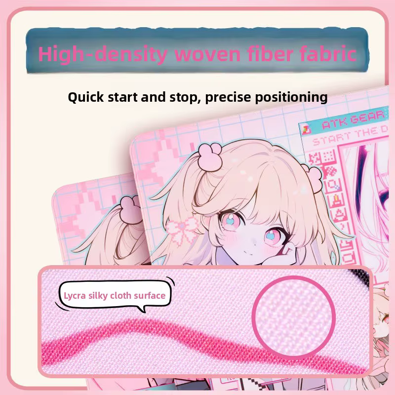 ATK Nana Anime tapis de souris neutre tapis coulissant Fps dédié e-sports jeu Durable ordinateur accessoires de bureau