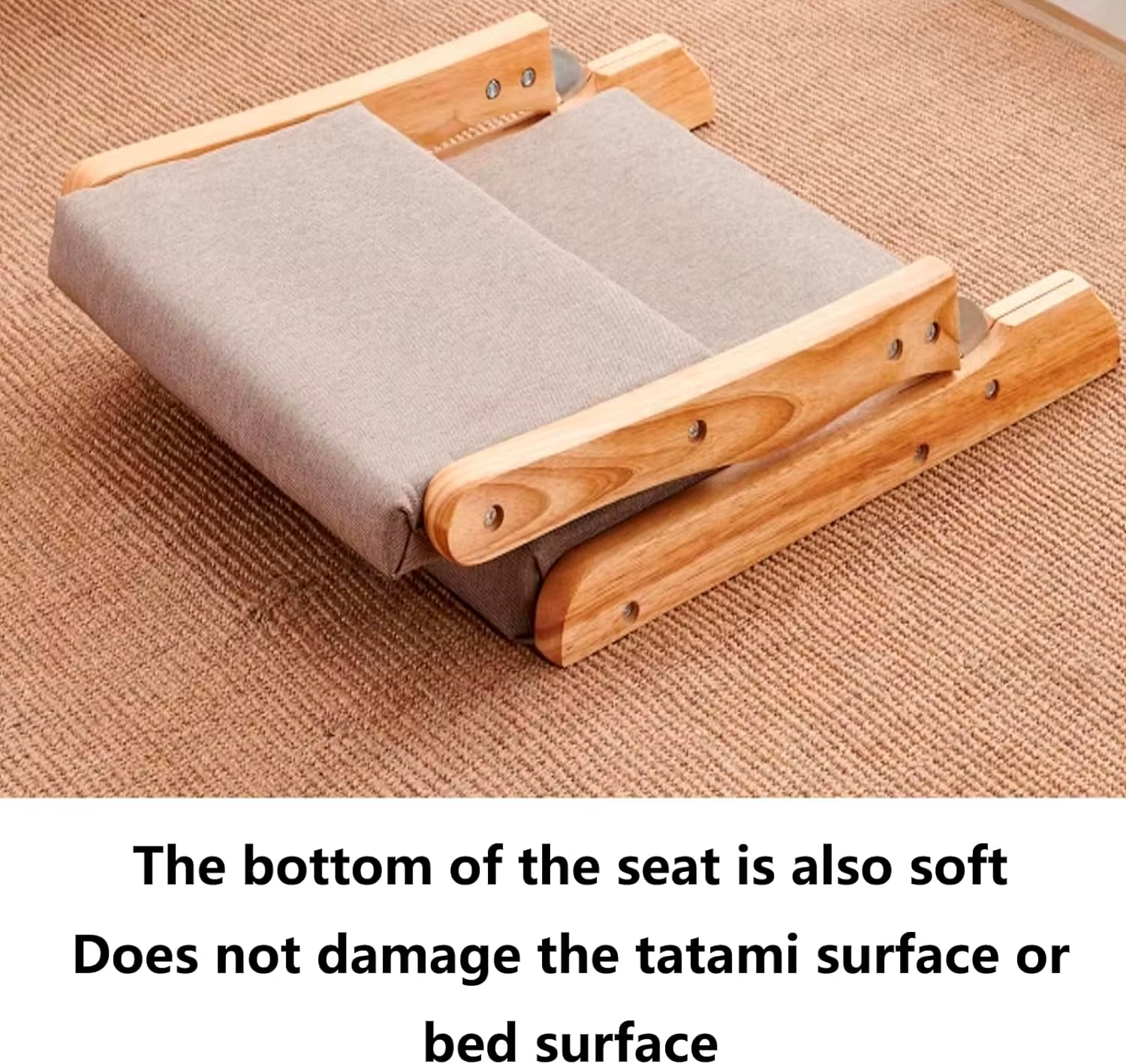Chaise de méditation pliable avec support dorsal