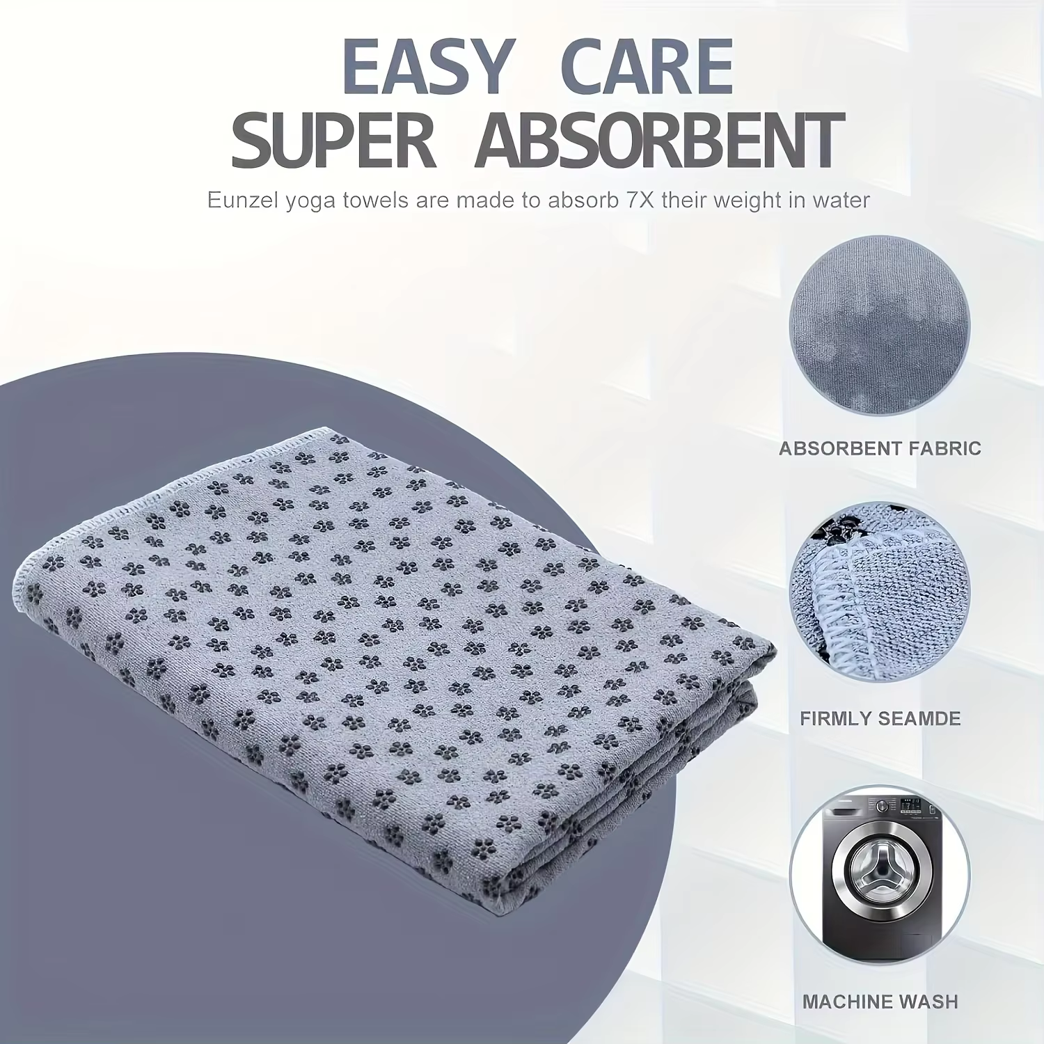 Serviette de yoga antidérapante