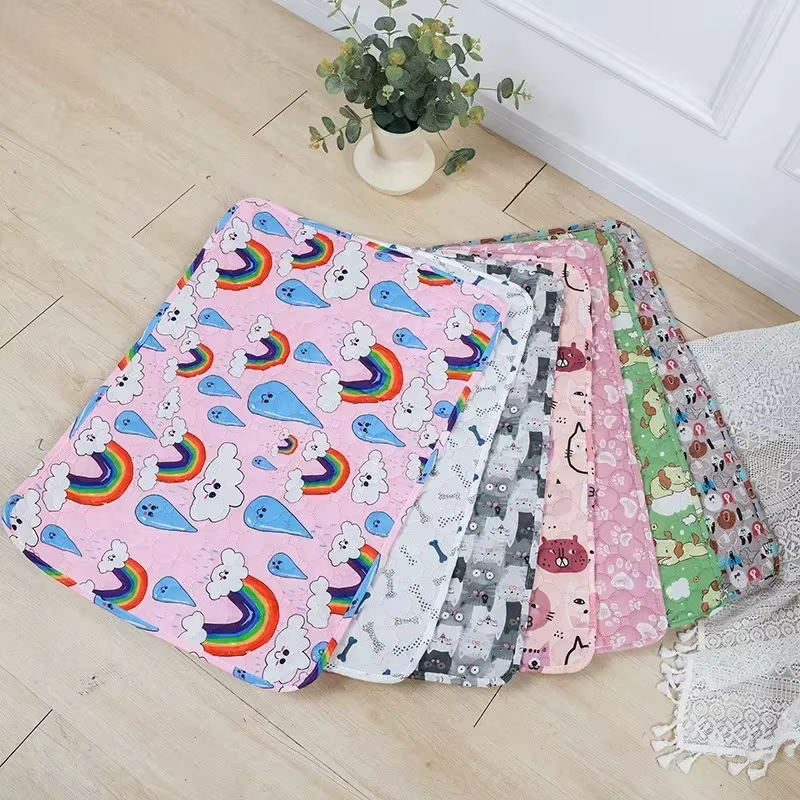 Tapis de pipi lavable pour animaux de compagnie, tapis réutilisable pour chiens, lit d'urine lavable, tapis d'entraînement pour chien, quatre saisons