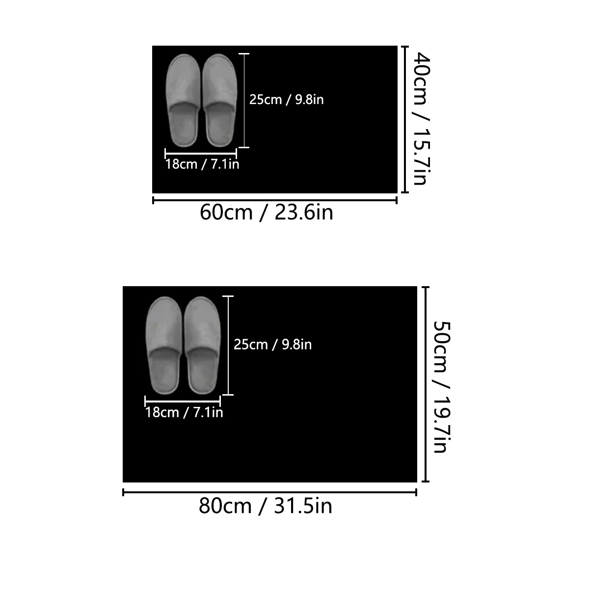 Tapis de bain minimaliste carré absorbant en terre de diatomée, antidérapant, pour toilettes et entrée