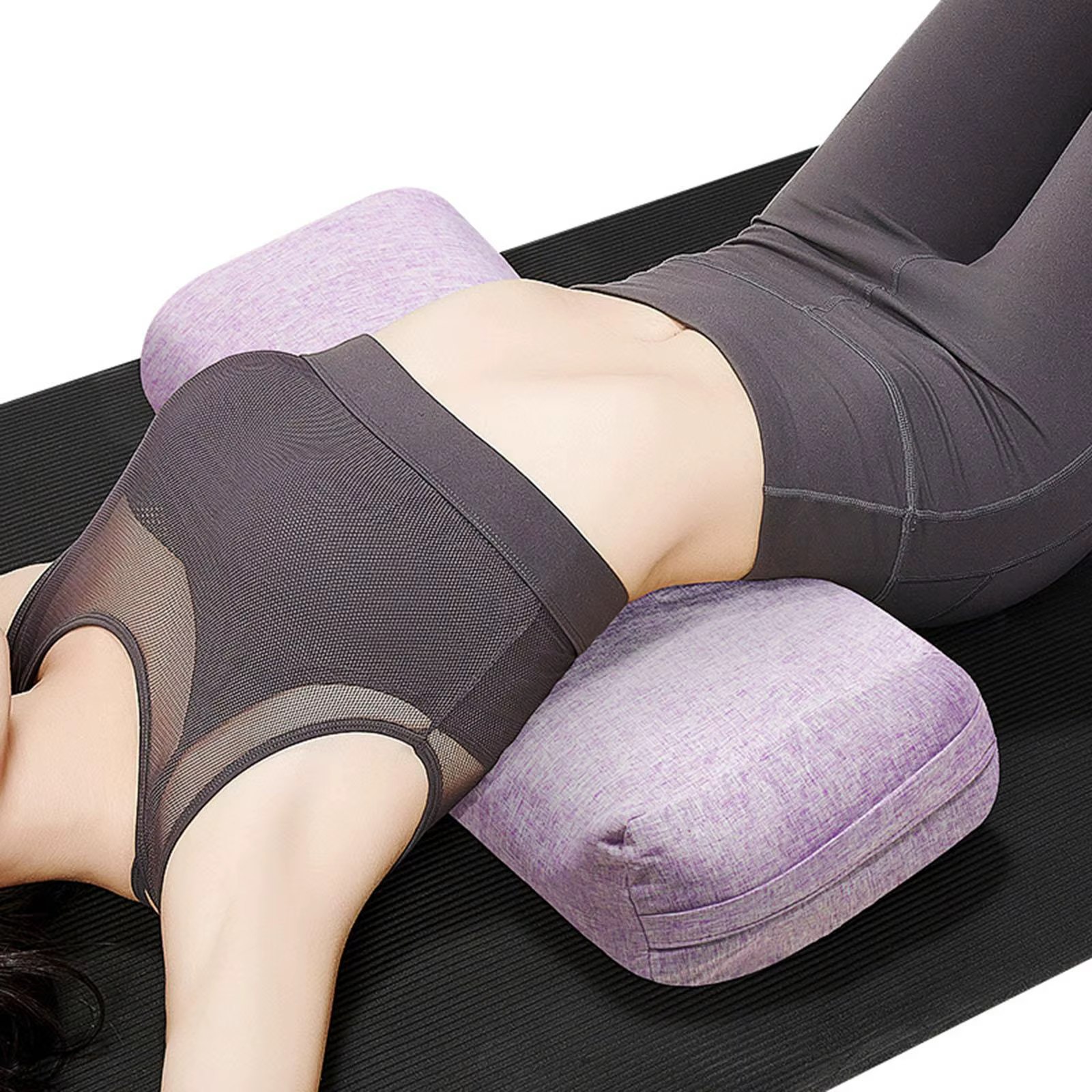 Coussin de yoga avec poignée de transport